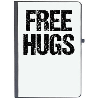                       UDNAG Ruled Notebook Diary 'Hug | Free Hugs', [A5 80Pages 80GSM]                                              