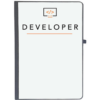                       UDNAG Ruled Notebook Diary 'Coder | Developer', [A5 80Pages 80GSM]                                              