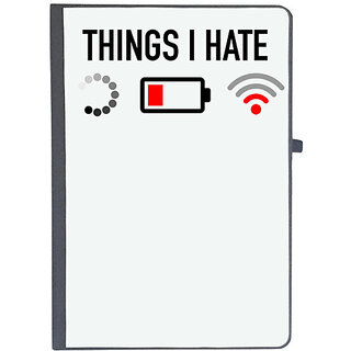                       UDNAG Ruled Notebook Diary 'Coder | Things i hate', [A5 80Pages 80GSM]                                              