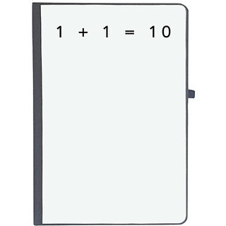                       UDNAG Ruled Notebook Diary 'Coder | 1 + 1 = 10', [A5 80Pages 80GSM]                                              
