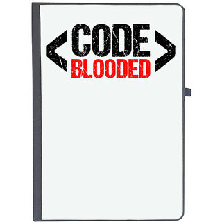                       UDNAG Ruled Notebook Diary 'Coder | Code blooded', [A5 80Pages 80GSM]                                              