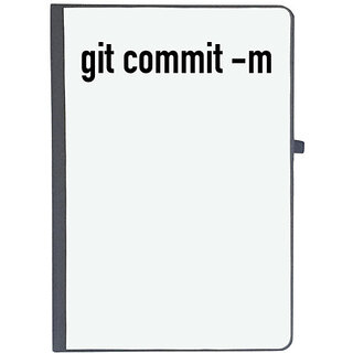                       UDNAG Ruled Notebook Diary 'Coder | git commit -m', [A5 80Pages 80GSM]                                              