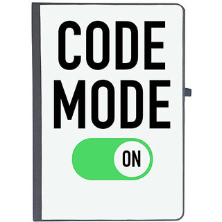                       UDNAG Ruled Notebook Diary 'Coder | Code Mode On', [A5 80Pages 80GSM]                                              