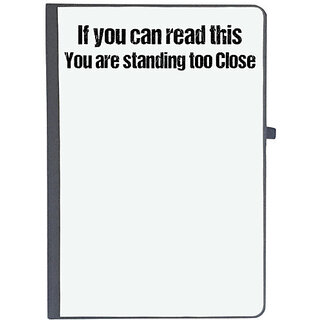                       UDNAG Ruled Notebook Diary 'If you can read this you are standing too close', [A5 80Pages 80GSM]                                              