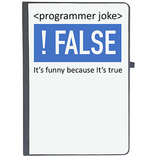                       UDNAG Ruled Notebook Diary 'Coder | Programmer joke', [A5 80Pages 80GSM]                                              