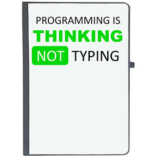                       UDNAG Ruled Notebook Diary 'Coder | Programming thinking not typing', [A5 80Pages 80GSM]                                              