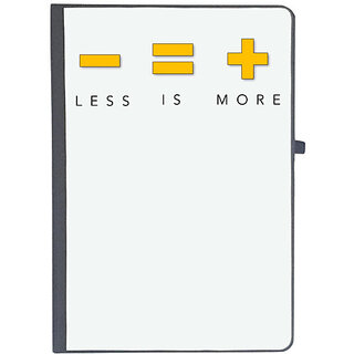                       UDNAG Ruled Notebook Diary 'Coder | Minus is equal to plus', [A5 80Pages 80GSM]                                              