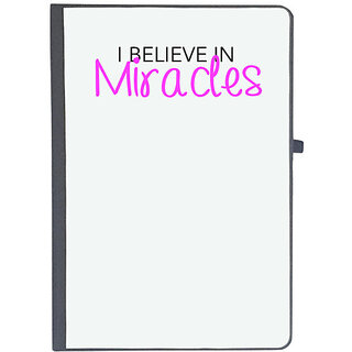                       UDNAG Ruled Notebook Diary 'Belive in miracles', [A5 80Pages 80GSM]                                              