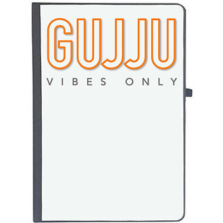                       UDNAG Ruled Notebook Diary 'Gujju | Gujju vibes only', [A5 80Pages 80GSM]                                              