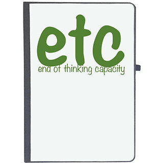                       UDNAG Ruled Notebook Diary 'Etc end of thinking capacity', [A5 80Pages 80GSM]                                              