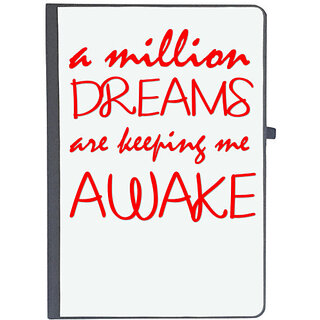                       UDNAG Ruled Notebook Diary 'Dreams | a million dreams are keeping me awake', [A5 80Pages 80GSM]                                              