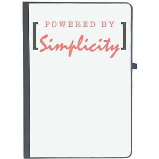                       UDNAG Ruled Notebook Diary 'Simplicity | powered by simplicity', [A5 80Pages 80GSM]                                              