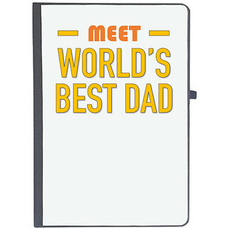                       UDNAG Ruled Notebook Diary 'Dad Son | Meet worlds best Dad', [A5 80Pages 80GSM]                                              