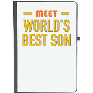                       UDNAG Ruled Notebook Diary 'Dad Son | Meet worlds best Son', [A5 80Pages 80GSM]                                              