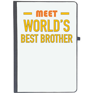                       UDNAG Ruled Notebook Diary 'Brother Sister | Meet Worlds best Brother', [A5 80Pages 80GSM]                                              
