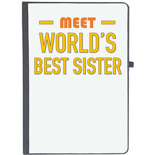                       UDNAG Ruled Notebook Diary 'Brother Sister | Meet Worlds best Sister', [A5 80Pages 80GSM]                                              