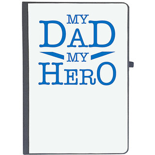                       UDNAG Ruled Notebook Diary 'Dad son | My Dad my hero', [A5 80Pages 80GSM]                                              