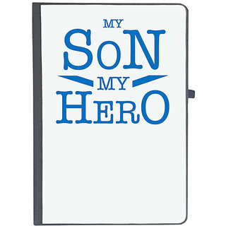                       UDNAG Ruled Notebook Diary 'Dad son | My Son my Hero', [A5 80Pages 80GSM]                                              