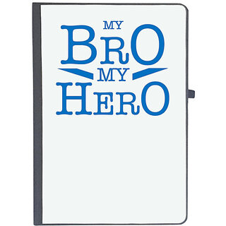                       UDNAG Ruled Notebook Diary 'Brother Sister | My bro my Hero', [A5 80Pages 80GSM]                                              