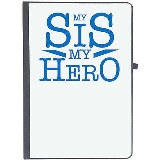                       UDNAG Ruled Notebook Diary 'Brother Sister | My Sis my Hero', [A5 80Pages 80GSM]                                              