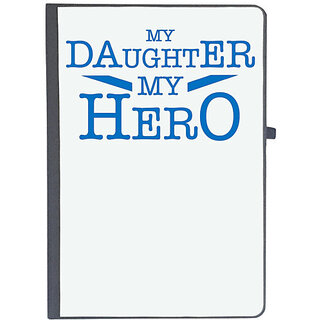                       UDNAG Ruled Notebook Diary 'Daughter | My daughter my Hero', [A5 80Pages 80GSM]                                              