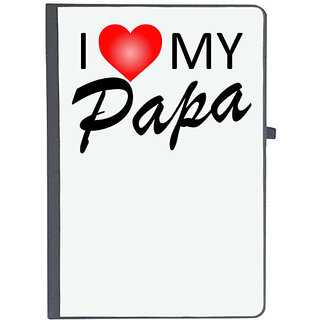                       UDNAG Ruled Notebook Diary 'Father Mother | I love my Papa', [A5 80Pages 80GSM]                                              