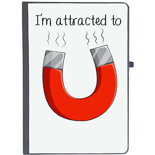                       UDNAG Ruled Notebook Diary 'Couple | I'm attracted to you', [A5 80Pages 80GSM]                                              