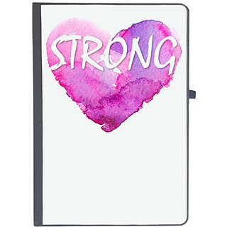                       UDNAG Ruled Notebook Diary 'Strong heart', [A5 80Pages 80GSM]                                              