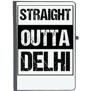                       UDNAG Ruled Notebook Diary 'Delhi | Straight outta Delhi', [A5 80Pages 80GSM]                                              