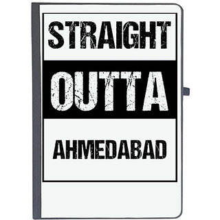                       UDNAG Ruled Notebook Diary 'Ahmedabad | Straight outta Ahmedabad', [A5 80Pages 80GSM]                                              