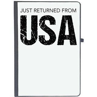                       UDNAG Ruled Notebook Diary 'USA | Just Returned from USA', [A5 80Pages 80GSM]                                              