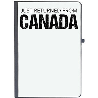                       UDNAG Ruled Notebook Diary 'Just Returned from Canada', [A5 80Pages 80GSM]                                              