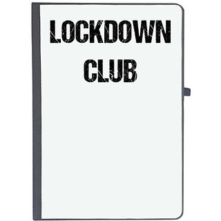                       UDNAG Ruled Notebook Diary 'Corona | Lockdown Club', [A5 80Pages 80GSM]                                              