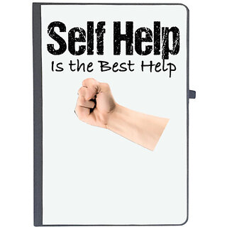                       UDNAG Ruled Notebook Diary 'Self Help | Self help is the best help', [A5 80Pages 80GSM]                                              