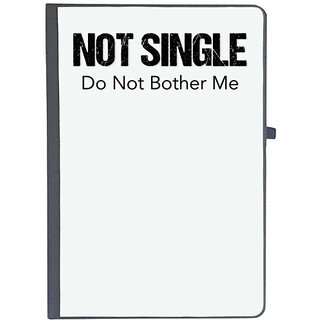                       UDNAG Ruled Notebook Diary 'Couple | Not single do not bother me', [A5 80Pages 80GSM]                                              