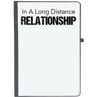                       UDNAG Ruled Notebook Diary 'Relationship | In a long distance relationship', [A5 80Pages 80GSM]                                              