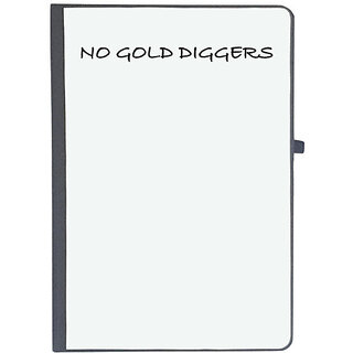                       UDNAG Ruled Notebook Diary 'No gold diggers', [A5 80Pages 80GSM]                                              