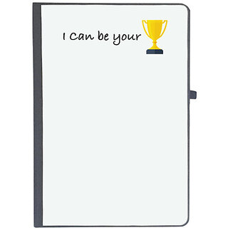                       UDNAG Ruled Notebook Diary 'I can be your trophy', [A5 80Pages 80GSM]                                              