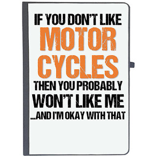                       UDNAG Ruled Notebook Diary 'If you dont like motorcycles then you probably wont like me', [A5 80Pages 80GSM]                                              