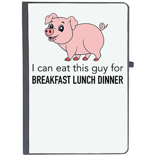                       UDNAG Ruled Notebook Diary 'I can eat this guy for breakfast lunch dinner', [A5 80Pages 80GSM]                                              