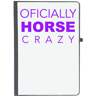                       UDNAG Ruled Notebook Diary 'Oficially Horse crazy', [A5 80Pages 80GSM]                                              