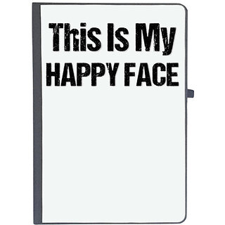                       UDNAG Ruled Notebook Diary 'This is my happy face', [A5 80Pages 80GSM]                                              