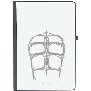                       UDNAG Ruled Notebook Diary 'Gym | Six pack abs', [A5 80Pages 80GSM]                                              