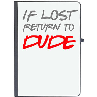                       UDNAG Ruled Notebook Diary 'Couple | If lost return to Dude', [A5 80Pages 80GSM]                                              