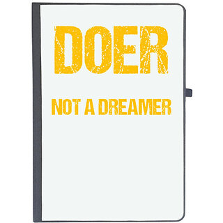                       UDNAG Ruled Notebook Diary 'Doer not a dreamer', [A5 80Pages 80GSM]                                              