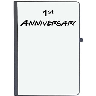                       UDNAG Ruled Notebook Diary '1st Anniversary', [A5 80Pages 80GSM]                                              