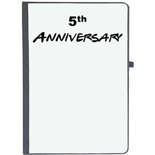                       UDNAG Ruled Notebook Diary '5th Anniversary', [A5 80Pages 80GSM]                                              