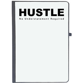                       UDNAG Ruled Notebook Diary 'Hustle | No Understatment Required', [A5 80Pages 80GSM]                                              