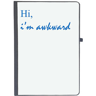                       UDNAG Ruled Notebook Diary 'Hi, i'm awkward', [A5 80Pages 80GSM]                                              