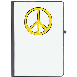                       UDNAG Ruled Notebook Diary 'Peace symbol', [A5 80Pages 80GSM]                                              